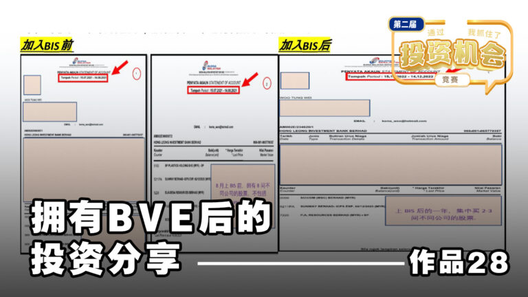 BVE作品28 ——拥有BVE后的投资分享